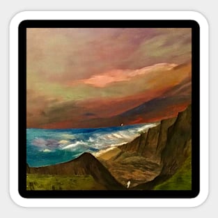 The Wild Coast of England Sticker